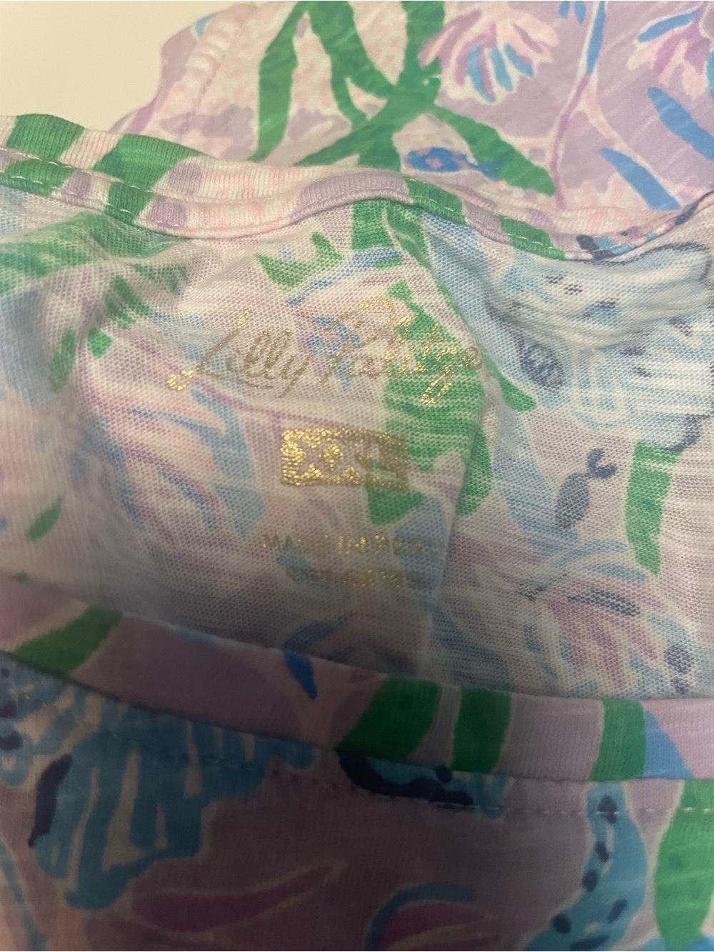 Lilly Pulitzer Etta Scoop neck 100% cotton tee’s ALL 3! Beach Resort Preppy - Picture 9 of 12